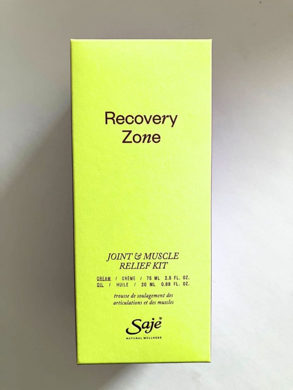 Saje Recovery Zone Joint & Muscle Relief Kit